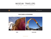 Tablet Screenshot of museumtravelers.com